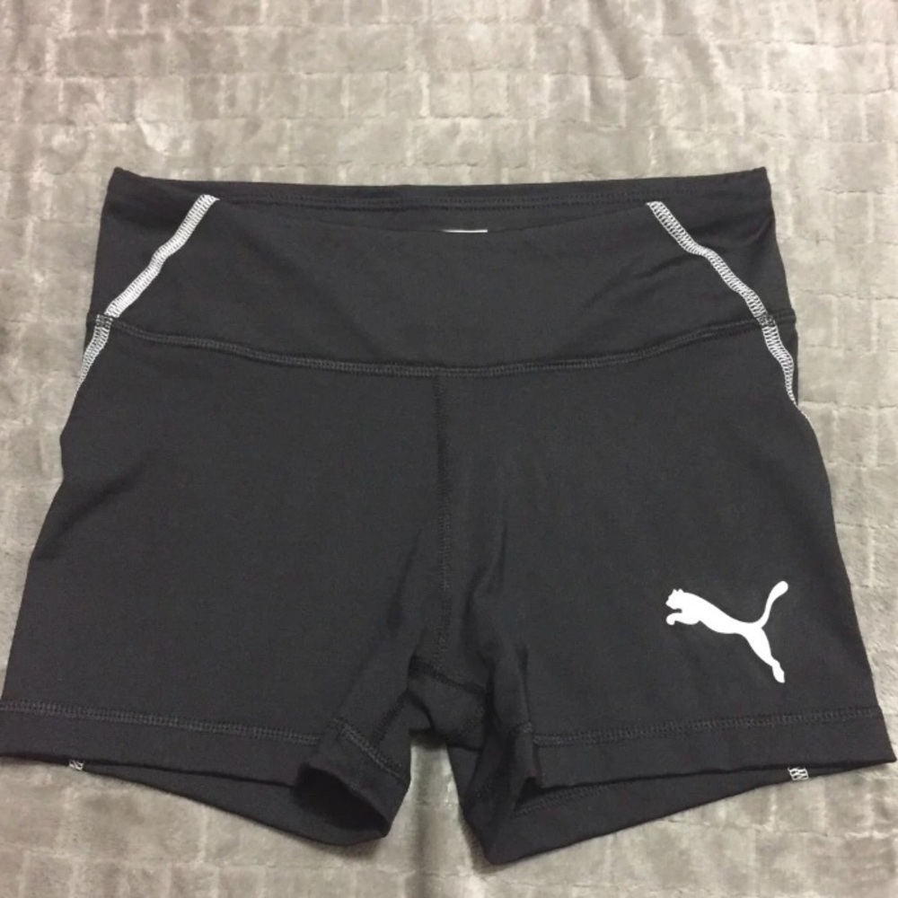 PUMA black workout shorts